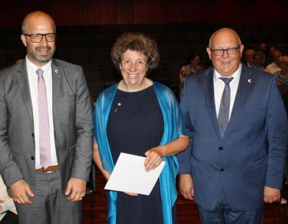 Laudatio und Verleihung der Bürgermedaille an Frau Schafitel-Stegmann. Bild: Stadtverwaltung Balingen